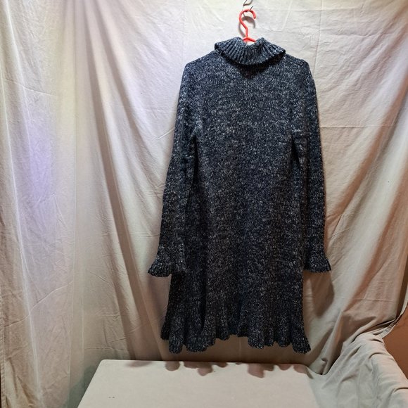 Woman's knitted cardigan with ruffle style - Picture 4 of 8